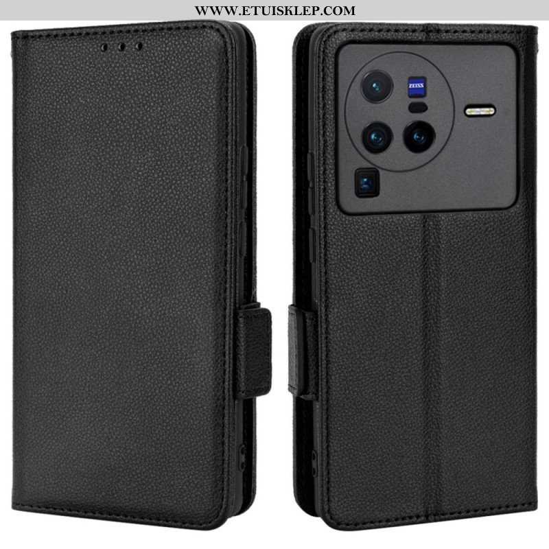 Etui Na Telefon Pokrowce do Vivo X80 Pro Etui Folio Flap Double Nowe Kolory